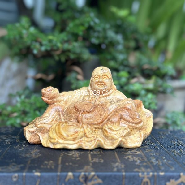 Tượng Di Lặc Lá Sen Để Xe Hơi, Để Bàn Làm Việc