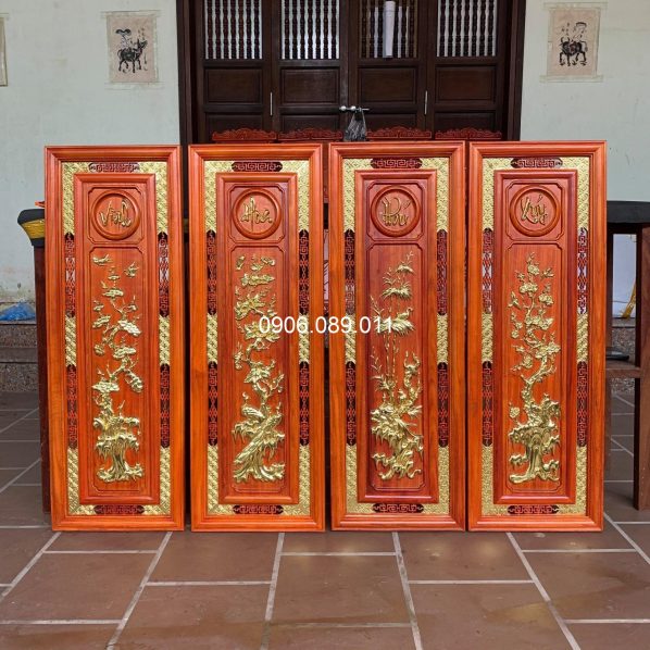 Tranh Gỗ Vinh Hoa Phú Quý Gỗ Hương Cao Cấp