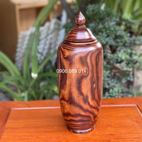 Bình hút lộc phong thủy gỗ trắc cao cấp