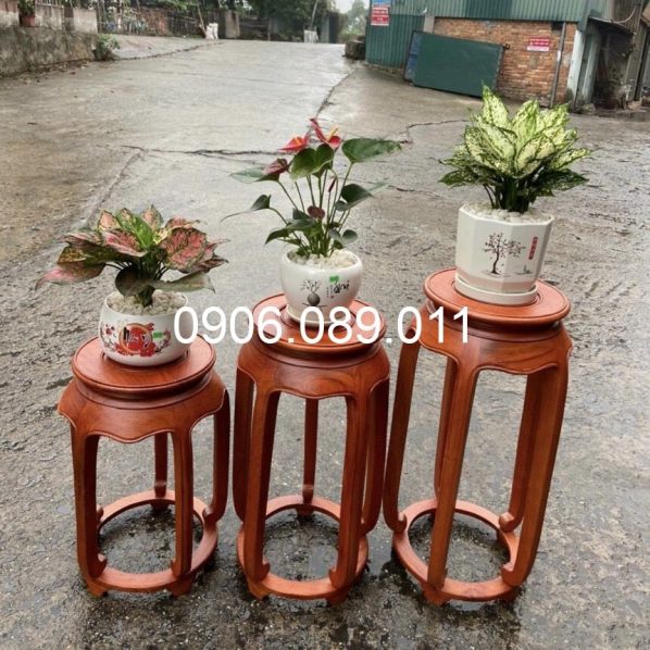 Đôn gỗ đơn giản gỗ hương cao cấp