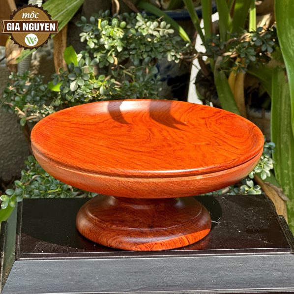 Mâm bồng gỗ hương cao cấp 20cm