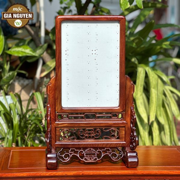 Khung ảnh thờ đơn giản gỗ hương màu óc chó 20x30cm