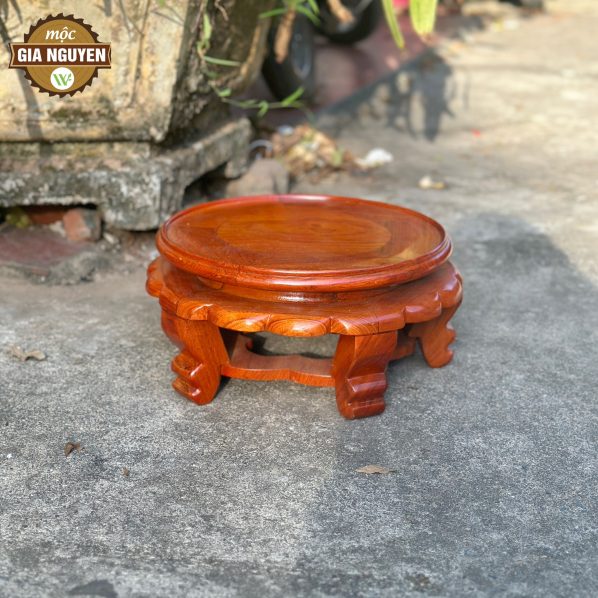 Đôn gỗ tròn kỉ váy gỗ  hương 30cm