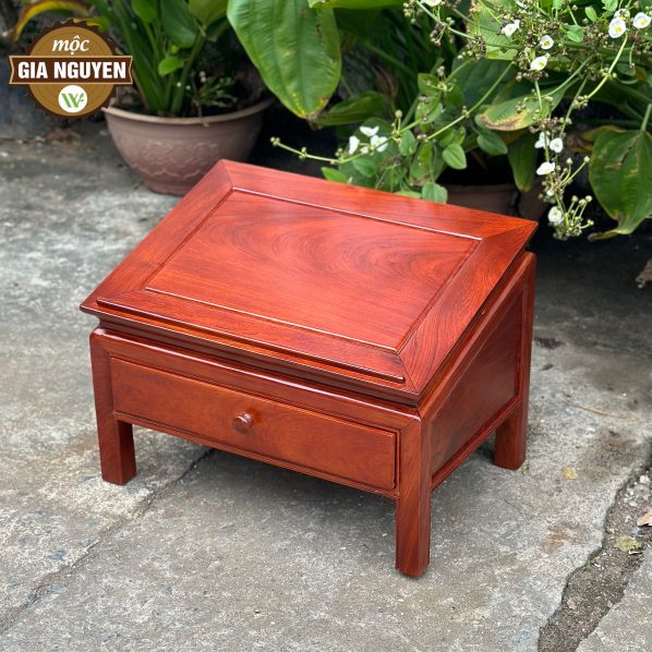 Bàn tụng kinh gỗ hương 35x50cm