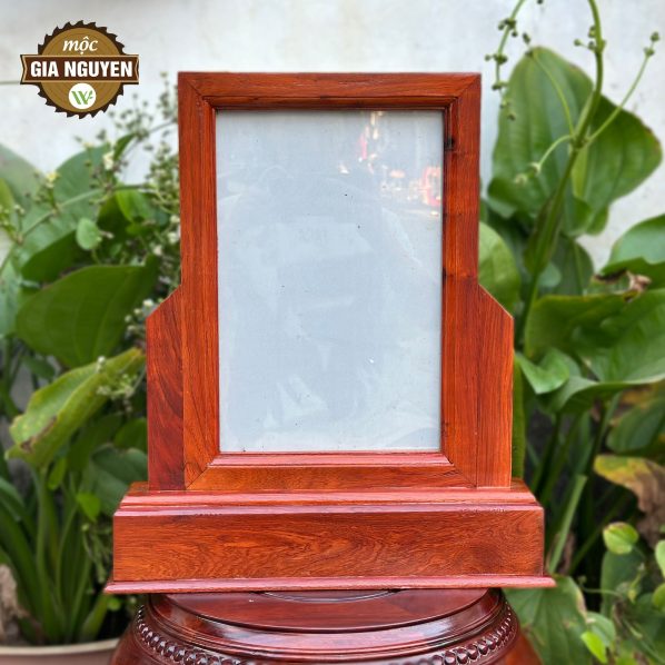 Khung ảnh thờ trơn đơn giản gỗ hương 20x30cm