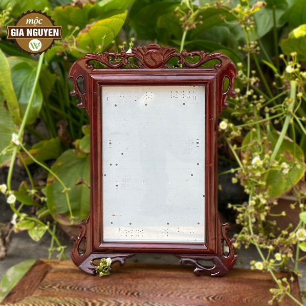 Khung ảnh thờ treo tường gỗ hương 18x24cm