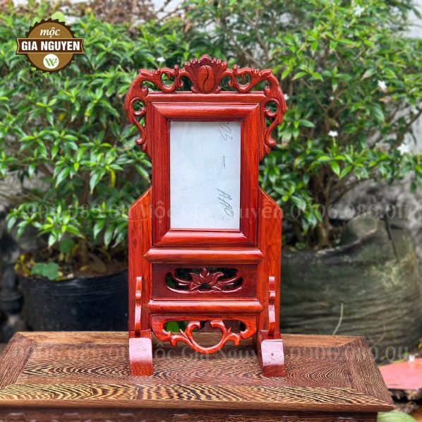 Khung Ảnh Thờ Đơn Giản Gỗ Hương 10x15cm