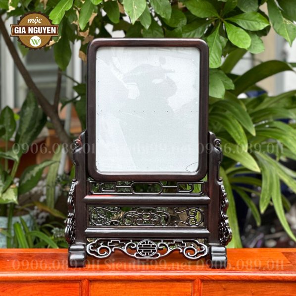 Khung ảnh thờ đơn giản gỗ trắc cao cấp 25x30cm