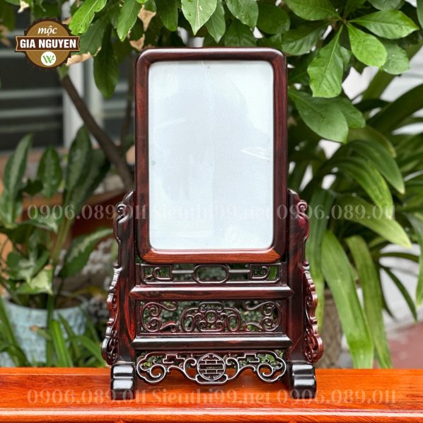 Khung ảnh thờ đơn giản gỗ trắc cao cấp 20x30cm