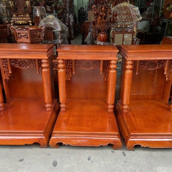 Ban thờ ông địa đục dơi gỗ hương