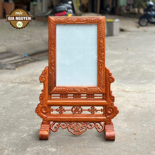 Khung Ảnh Thờ Chữ Thọ Gỗ Hương Cao Cấp 20x30 cm