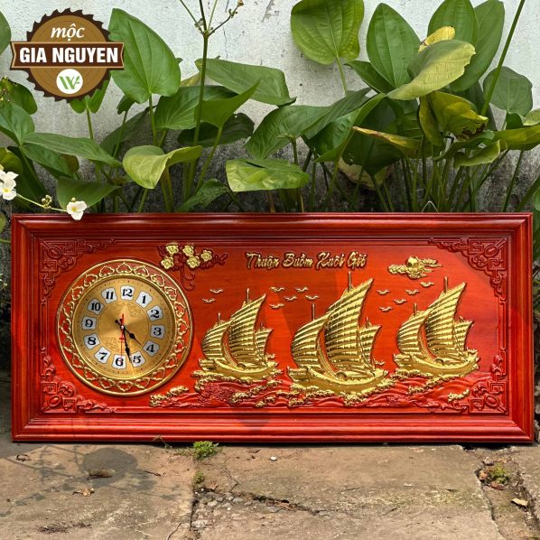 Tranh đồng hồ Thuận buồm xuôi gió