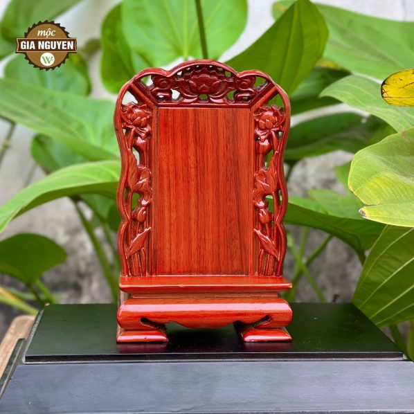 Bài vị nhỏ hoa sen cao 18cm