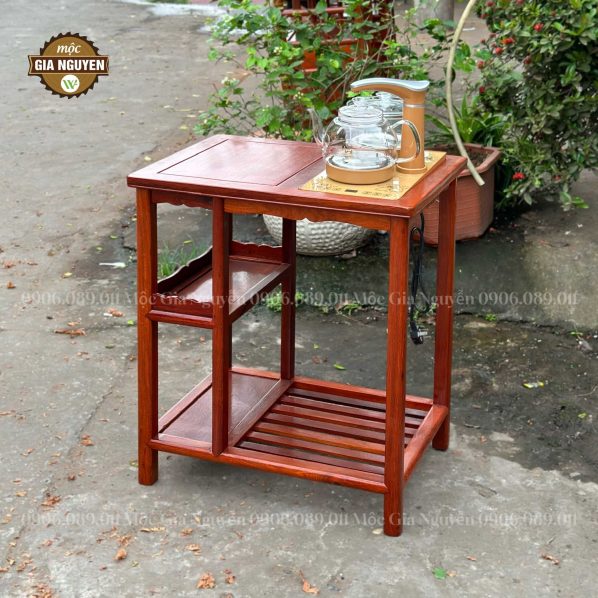 Bàn trà lối tàu gỗ hương BTLT1