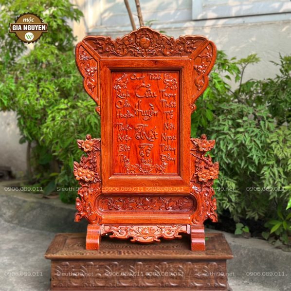 Tranh thờ Cửu Huyền Thất Tổ gỗ hương TD2